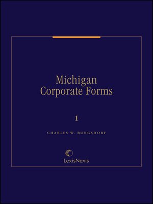 cover image of Michigan Corporate Forms